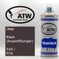 Preview: Jeep, Black (Accent/Bumper), S3X / R19: 400ml Sprühdose, von ATW Autoteile West.